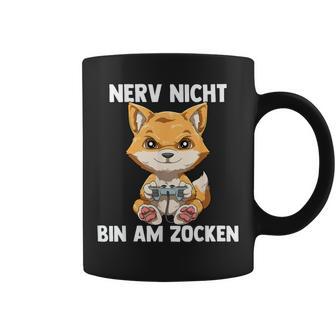 Bin Am Zocken Gaming Fox Tassen - Geschenkecke