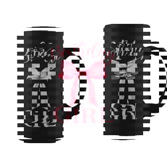 Birthday Girl Pink Coquette Aesthetic Bow Girly Y2k Women Coffee Mug - Monsterry