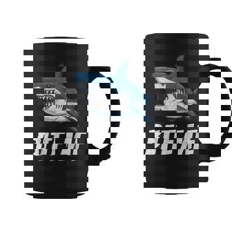 Bite Me Shark Lover Ocean Wildlife Summer Sea Week Awareness Coffee Mug - Thegiftio UK