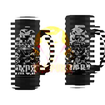 Black Cat Halloween Party Cat Lovers Retro Scary Halloween Coffee Mug | Seseable UK
