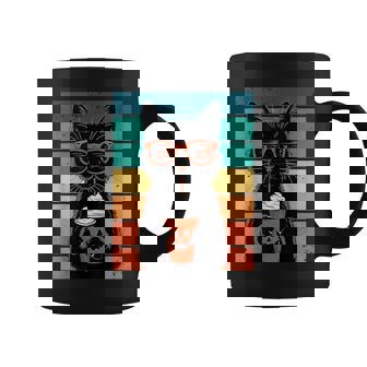 Black Cat Hipster Trick Or Treat Halloween Black Cat Coffee Mug - Thegiftio UK