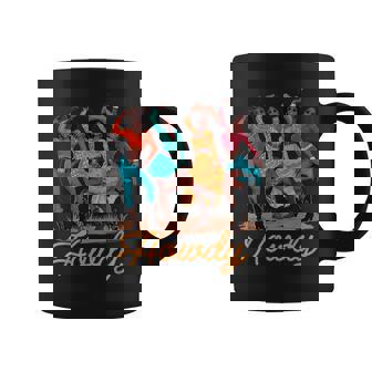 Black Cowgirls Line Dance Western Rodeo Country Music Texas Coffee Mug - Monsterry
