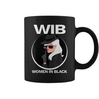 In Black Secret Agent Wib Sunglasses Top Hat Coffee Mug - Monsterry