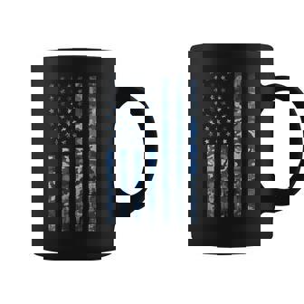 Blue Camo American Flag Usa Tactical Ocean Camouflage Coffee Mug - Thegiftio UK