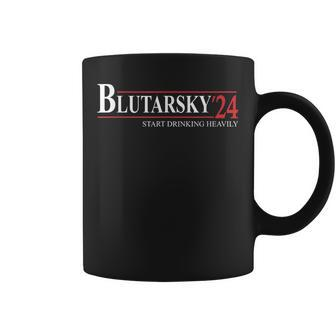 Blutarsky 2024 Start Drinking Heavily Political Coffee Mug - Monsterry