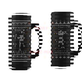 Bodybuilding Ugly Christmas Sweater Weightlifting Gym Xmas Coffee Mug - Seseable