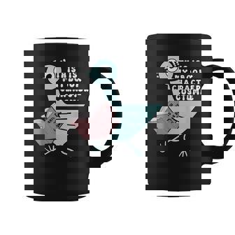 This Is My Book Character Costume Pigeon Kids Reading Graphic Print Coffee Mug - Monsterry