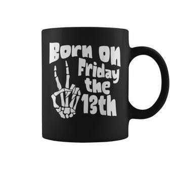 Born On Friday The 13Th Birthday For Friday 13Th Halloween Coffee Mug | Seseable UK