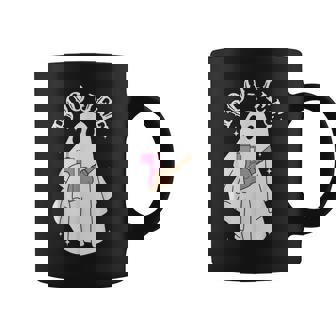 Boujee Boo-Jee Cute Ghost Spooky Season Halloween Costume Coffee Mug | Mazezy