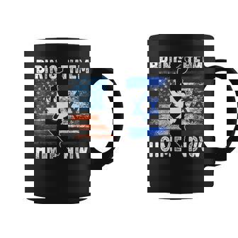 Bring Them Home Now Stand With Israel Israel America Flag Coffee Mug - Thegiftio UK