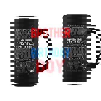 Brother Of The Birthday Boy Matching Family Spider Web Coffee Mug - Thegiftio UK