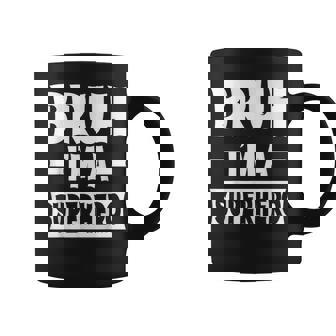 Bruh I'm A Superhero Lazy Halloween Costume Party Coffee Mug - Thegiftio UK