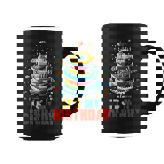 Building Bricks Cake It's My Birthday Boys Girls Build Coffee Mug | Seseable UK