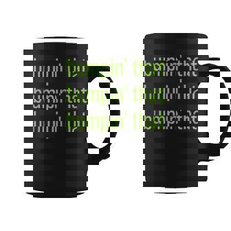 Bumpin' That Brat Bratty Green Minimalist Coffee Mug | Seseable UK