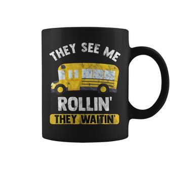 Bus Transport Drop Off Driver Buzzer Vehicle Coffee Mug - Monsterry AU