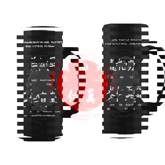 Bushido Símbolos Samurai Código Tradicional Japonés Taza de café - Regaloses