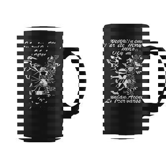 Butterfly I Wear White In Memory Of My Mom Lung Cancer Coffee Mug - Monsterry