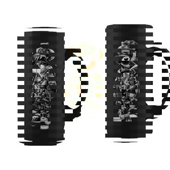 Camo Hip Hop Teddy Bear Camouflage Coffee Mug - Thegiftio UK