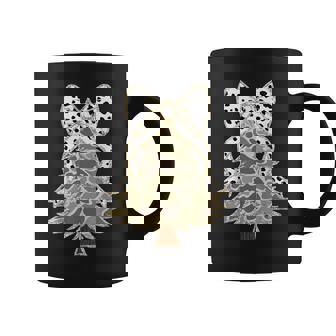 Camouflage Christmas Tree Camo Coquette Bow Christmas Tree Coffee Mug - Thegiftio