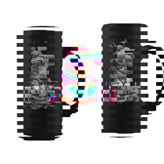 Capybara Divertida Con Estampado Retro De Los 90 Bonita Y Novedosa Para Niños Taza de café - Regaloses