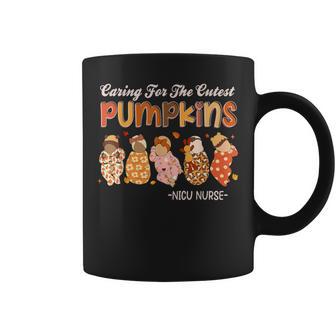 Caring For The Cutest Pumpkins Nicu Nurse Thanksgiving Coffee Mug - Monsterry