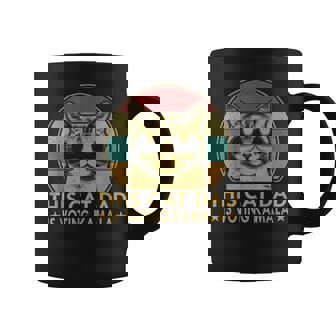 Cat Dad Voting For Kamala-Harris President 2024 Vote Blue Coffee Mug | Mazezy