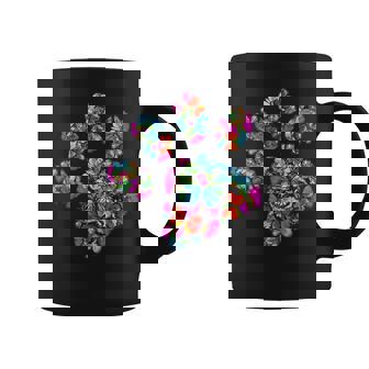 Cat Dog Mom Paw Print Of Butterfly Cat Or Dog Paw Graphic Print Coffee Mug - Monsterry