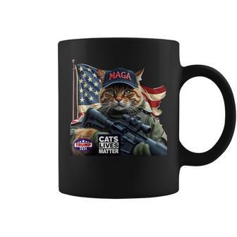 Cats Lives Matter Maga Trump 2024 Tasse - Cadeauxyz