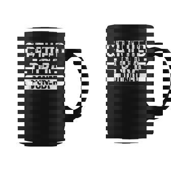 Certified Torta Pounder Witty Meme Saying Coffee Mug - Monsterry