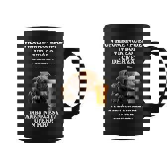Cerveza Y Amistad Canina Todo Lo Que Un Hombre Necesita Taza de café - Regaloses