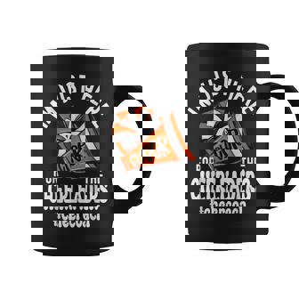 Cheerleader Orange Megaphone Just Here Cheerleaders Coach Coffee Mug - Thegiftio UK
