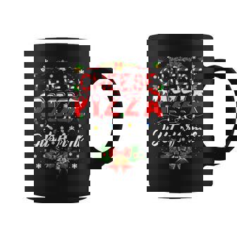 Cheese Pizza Just For Me Santa Pizza Family Christmas Coffee Mug - Monsterry