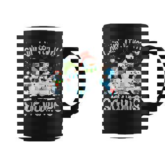 Chillin With My Snowmies Ugly Snowman Christmas Coffee Mug - Thegiftio