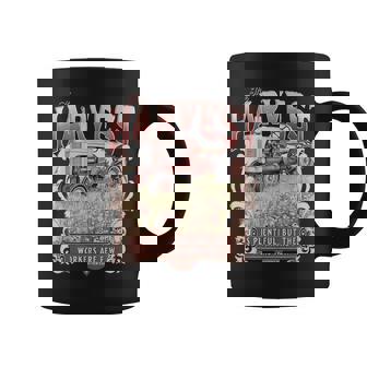Christian Thanksgiving The Harvest Is Plentiful Trendy Fall Graphic Print Coffee Mug - Monsterry