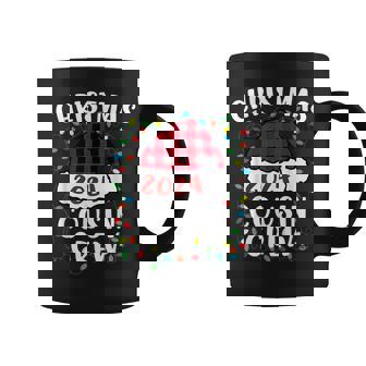 Christmas 2024 Cousin Crew Xmas Lights Santa Hat Pajamas Coffee Mug - Monsterry