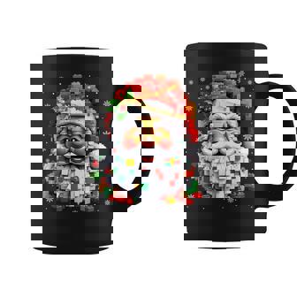 Christmas Builder Block Brick Building Santa Face Boys Coffee Mug - Thegiftio