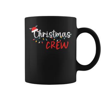 Christmas Crew Xmas Lights Family Matching Pajamas Holiday Coffee Mug | Seseable UK