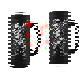Christmas Dabbing Santa Xmas Lights Girls Boys Christmas Dab Coffee Mug - Seseable
