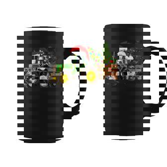 Christmas Farm Tractor Christmas Tree Lights Santa Farmer Coffee Mug - Seseable