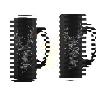 Christmas Holiday Camo Hunting Reindeer Deer Xmas Lights Coffee Mug - Thegiftio UK