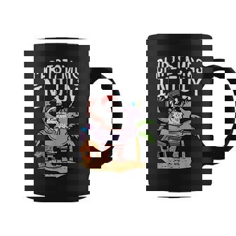 Christmas In July Santa Unicorn Floater Summer Coffee Mug - Monsterry