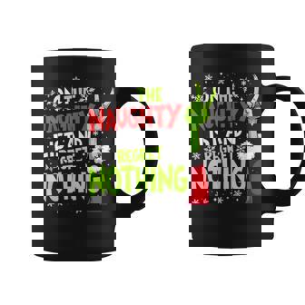 Christmas On The Naughty List And I Regret Nothing Graphic Print Coffee Mug - Monsterry