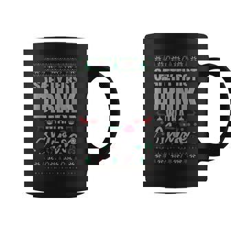 Christmas Nurse Drinking Alcohol Ugly Christmas Sweater Coffee Mug | Seseable UK
