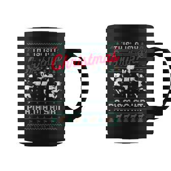 This Is My Christmas Pajama Cheerleading Ugly Sweater Coffee Mug - Thegiftio UK