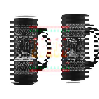 This Is My Christmas Pajama Guitar Ugly Xmas Sweater Coffee Mug | Mazezy