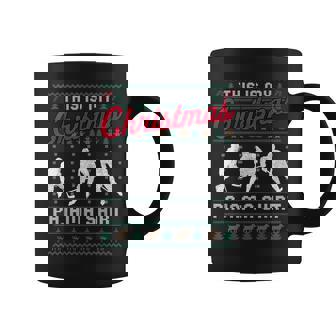 This Is My Christmas Pajama Hockey Ugly Sweater Coffee Mug | Mazezy