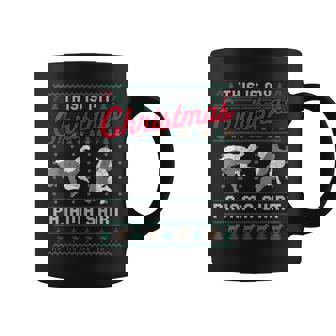 This Is My Christmas Pajama Jiu Jitsu Ugly Sweater Coffee Mug | Mazezy