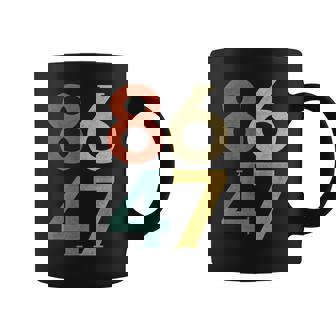 Classic Vintage 80S Style 86 47 Anti Trump Coffee Mug - Monsterry