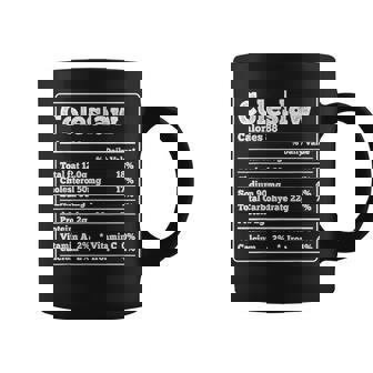 Coleslaw Facts Ingredients Foodies Thanksgiving Coffee Mug - Monsterry