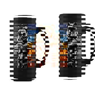 Cool Retro Bear In Sunglasses 70S 80S 90S Novelty Bear Coffee Mug - Thegiftio UK